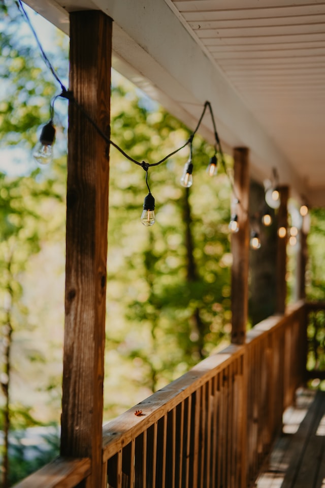 backyard string lights