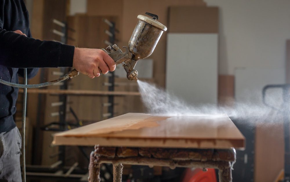 painting the wood furniture