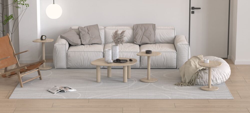 ZenPebble Coffee Table Set Classico Travertine