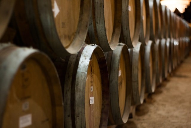 wine barrels