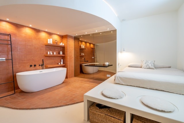 bathroom in bedroom design